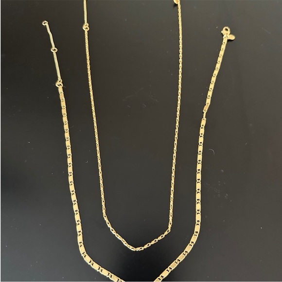Madewell  two -pieces chain necklace - Picture 2 of 7